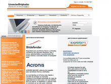 Tablet Screenshot of licenciasoriginales.com